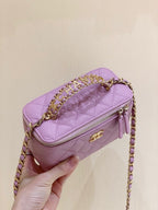 CHL - Small Vanity Case Purple For Women 6.7in/17LO AS3171