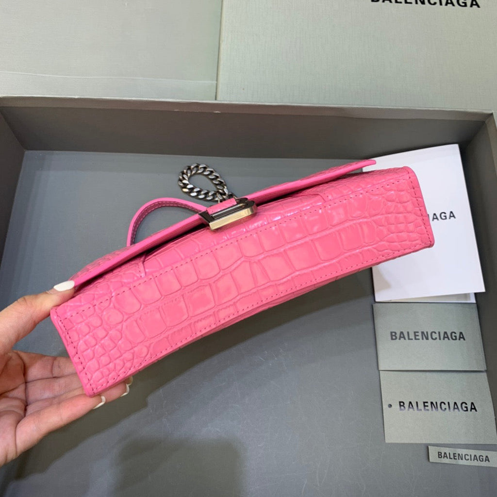 BLN-Ciaga Hourglass Wallet On Chain in Pink, For Women,  Bags 9in/23LO