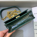 BLN-Ciaga Gossip Small On Chain Shoulder Bag Dark Green, For Women,  Bags 7.4in/19LO