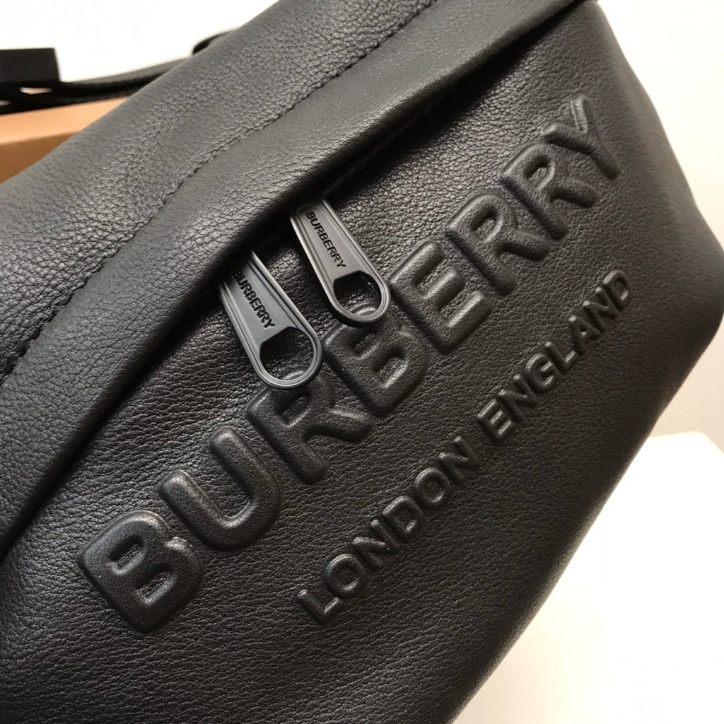 B-Berry - BB  Sonny Logo-Embossed Belt Bag Black For Men, Bags 12.2in/31LO