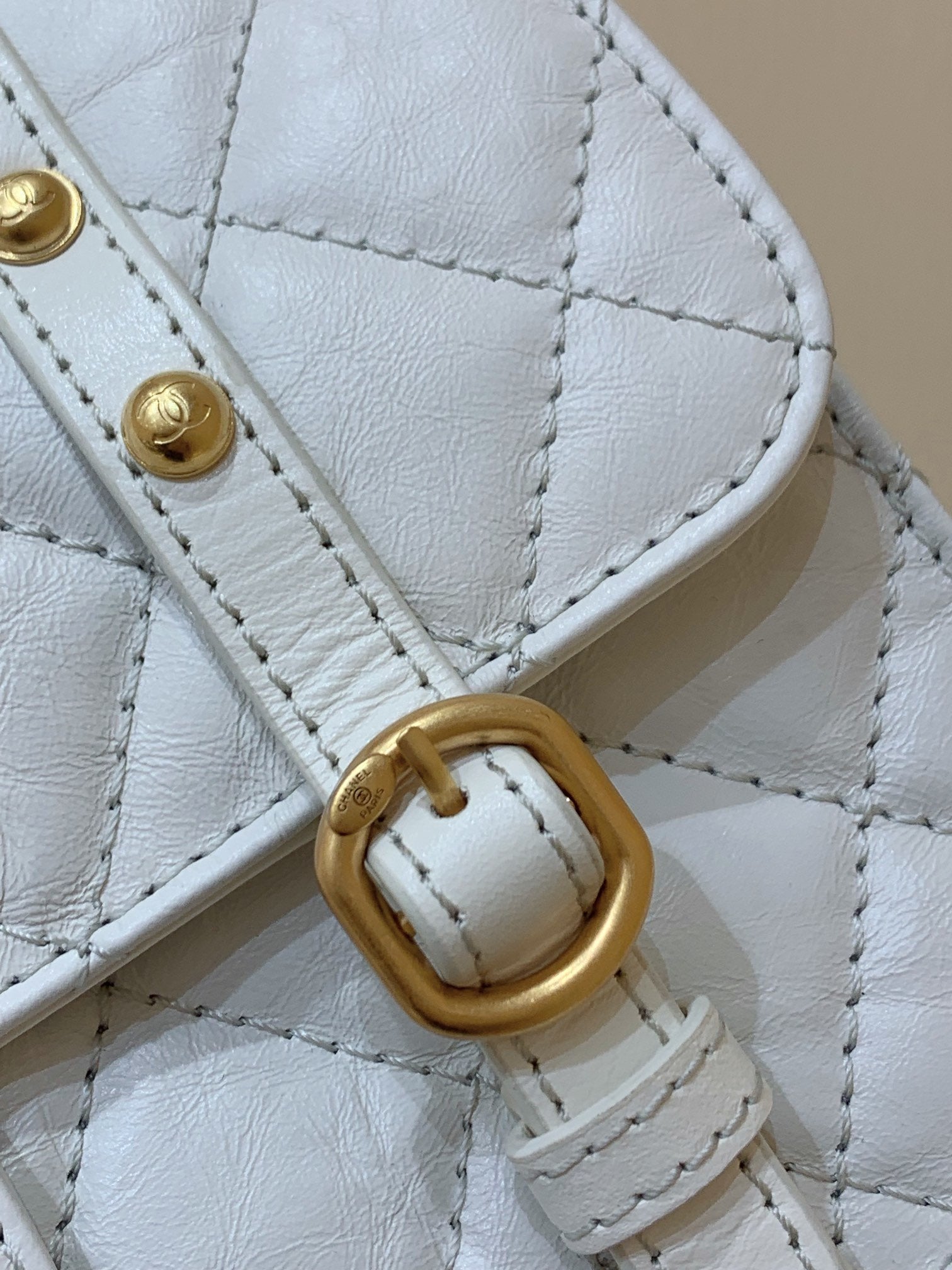 CHL -  Co Co Shoulder Bag Gold Chain White For Women 9.8in/25LO