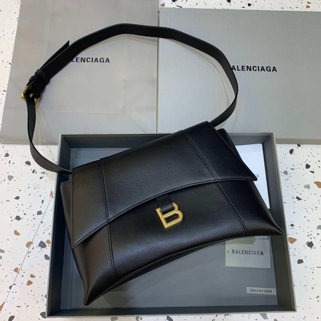 BLN-Ciaga Downtown Medium Shoulder Bag In Black, For Women,  Bags 12.6in/32LO
