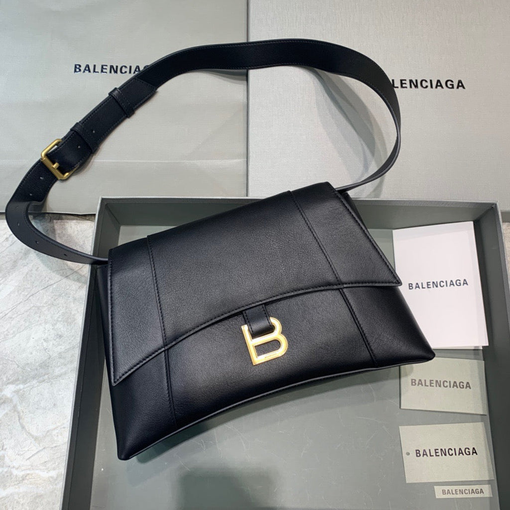 BLN-Ciaga Downtown Small Shoulder Bag In Black, For Women,  Bags 11.8in/30LO 67135329S1M1000