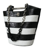 Blnciaga Chic Crocodile Leather Maxi Bucket Women's Bag