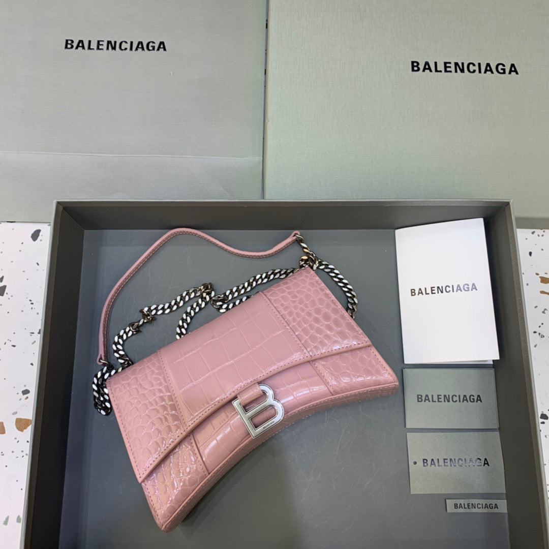 BLN-Ciaga Hourglass Wallet On Chain in Light Pink, For Women,  Bags 9in/23LO