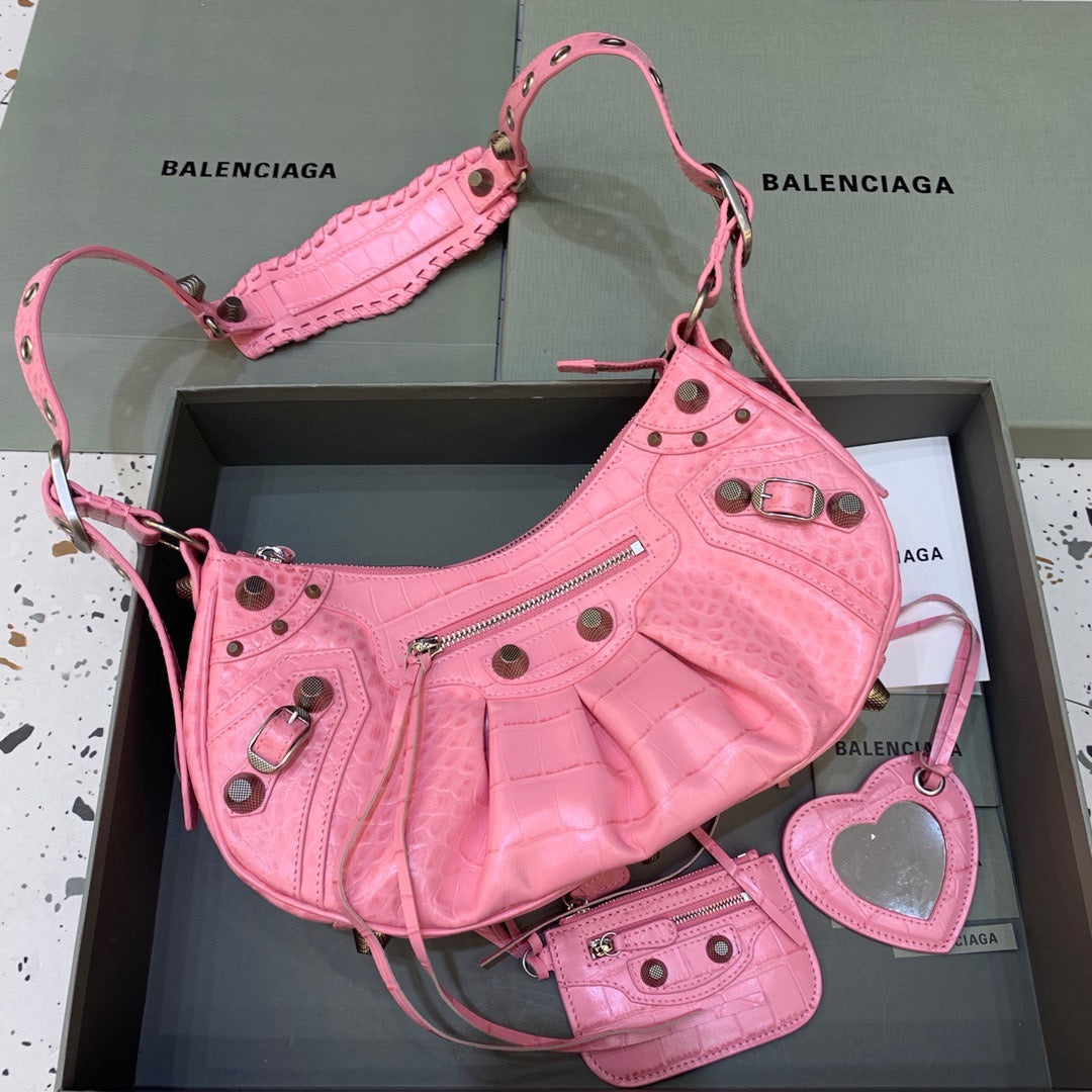 BLN-Ciaga Le Cagole XS Shoulder Bag In Pink, For Women,  Bags 13in/33LO 67130723EBY5812