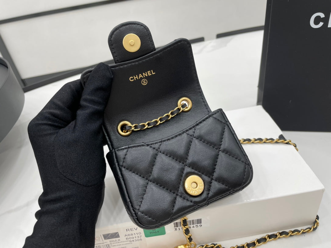 CHL - Mini Flap Bag Black For Women Bags 3.5in/9LO