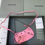 BLN-Ciaga Le Cagole Mini Bag With Chain Light Pink, For Women,  Bags 8.2in/21LO