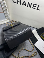 CHL -  Chevron Trendy CHL -  Phone Black Bag For Women 18LO/7in