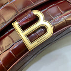 BLN-Ciaga Hourglass Wallet On Chain in Dark Red, For Women,  Bags 9in/23LO