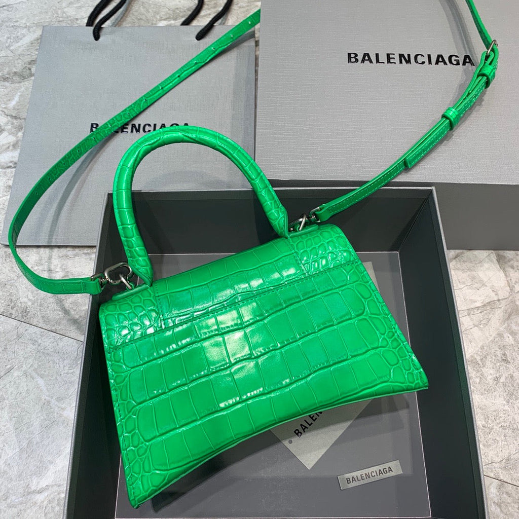 BLN-Ciaga Hourglass Small Handbag In Green, For Women,  Bags 9in/23LO