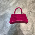 BLN-Ciaga Hourglass Small Handbag In Dark Pink, For Women,  Bags 9in/23LO