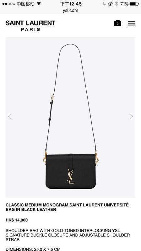 BB - YSL Bag - 3601