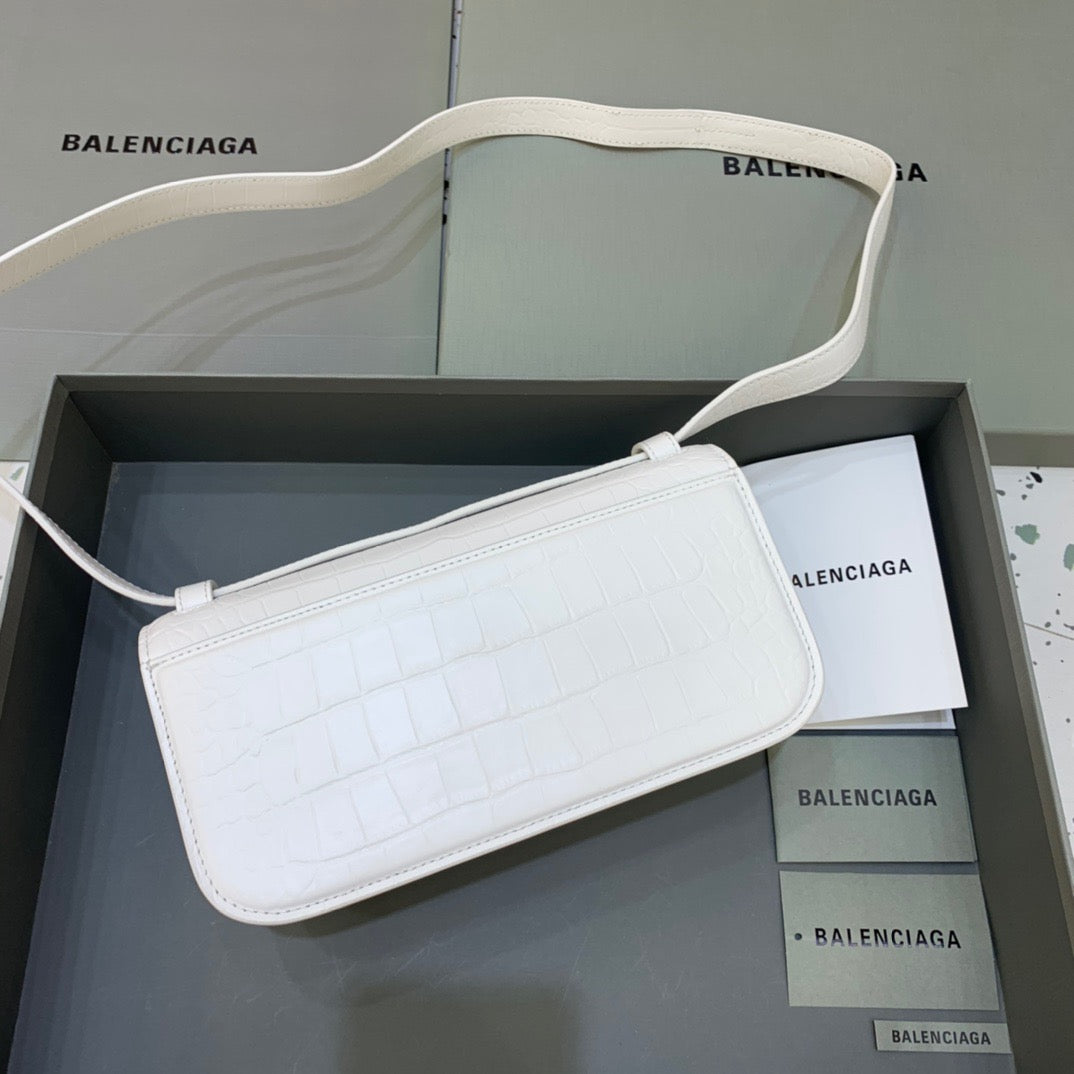 BLN-Ciaga Gossip Small Shoulder Bag White, For Women,  Bags 9.1in/23LO