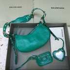 BLN-Ciaga Le Cagole XS Shoulder Bag In Green, For Women,  Bags 10.2in/26LO