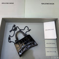 BLN-Ciaga Hourglass Mini Handbag With Chain In Black, For Women,  Bags 4.7in/12LO