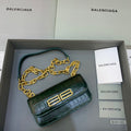 BLN-Ciaga Gossip Small On Chain Shoulder Bag Dark Green, For Women,  Bags 7.4in/19LO