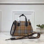 B-Berry - BB  Small Banner  Check And Tote Black For Women, Women’s Bags 10.5in/26LO