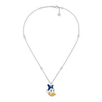 GG DONALD DUCK DOUBLE G STERLING SILVER NECKLACE