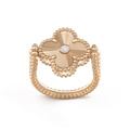 CLOVER RIVERSIBLE PINK GOLD RING