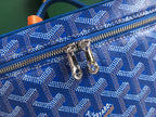 M VANITY CASE 20 IN BLUE GOYARDINE CANVAS