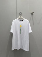 Loewe 25 Floral Round Neck Short-sleeved T-shirt Cotton