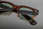 SQUARE SUNGLASSES 592596 IN BROWN MIXD WHITE ACETATE