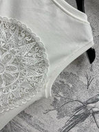 Loewe 25 Hollow Lace Vest Cotton