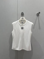 Loewe 2025 Embroidered Knitted Vest Wool