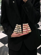Prada Logo-Plaque Mini Bag Canvas GHW