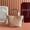 GG 2025 Marmont Tote Bag Pink Sheepskin