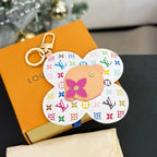 LV x TM Vivienne Head Bag Charm in Monogram Multicolor White Canvas