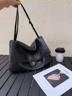 Chanel 2026 Maxi Flap Bag 38.5cm Black Calfskin