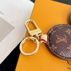 LV Vivienne Head Bag Charm in Monogram Brown Beige White Canvas