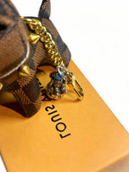 LV Brown Monogram Canvas Dog Charm