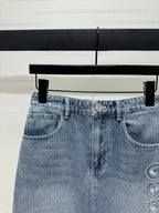 CHANEL DENIM MINI SKIRT