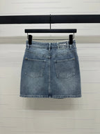CHANEL DENIM MINI SKIRT