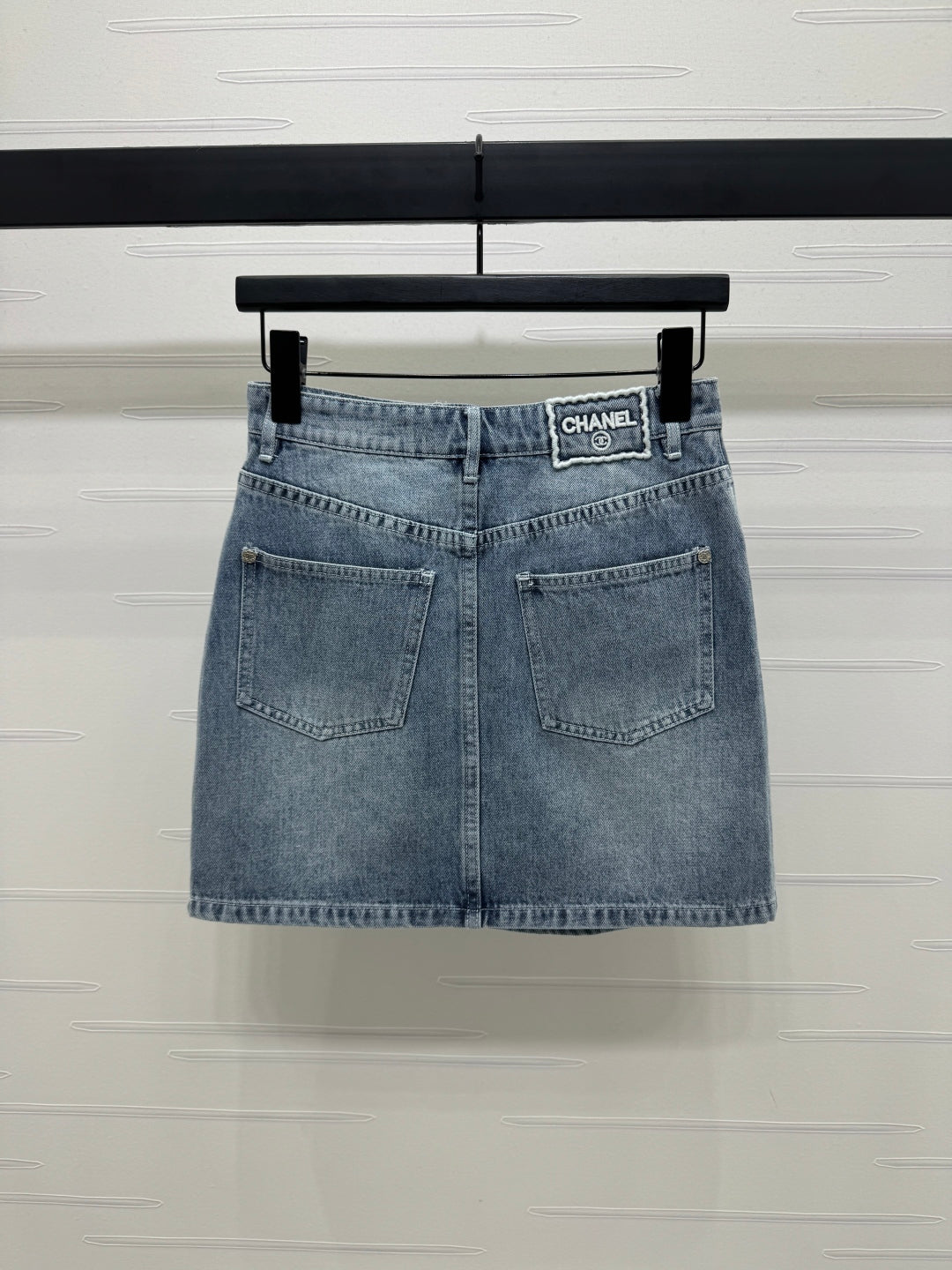 CHANEL DENIM MINI SKIRT