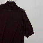 PRADA 25S SHORT-SLEEVE KNIT TURTLENECK 547