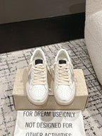 BALL STAR 2 SNEAKERS IN WHITE CALFSKIN GREY SUEDE STAR AND BLACK HEEL TAB