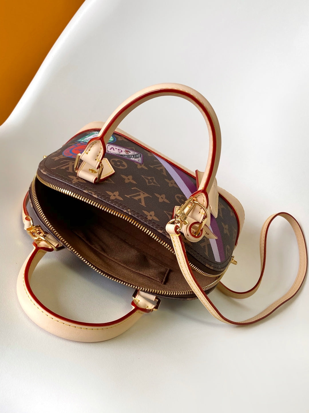 LV Alma BB Handbag 25cm Brown Beige Monogram Canvas & Cowhide GHW