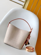LV M15130 All In BB 16cm Sand Color Romance Pattern Cowhide GHW