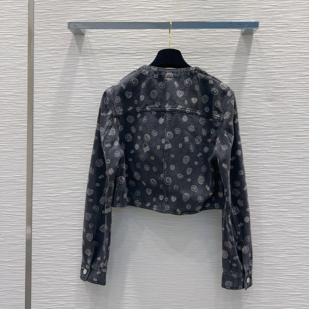 CC 25 Short Jacket Black Cotton