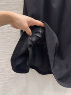 PRADA 25S A-LINE PLAID VELVET SKIRT 256