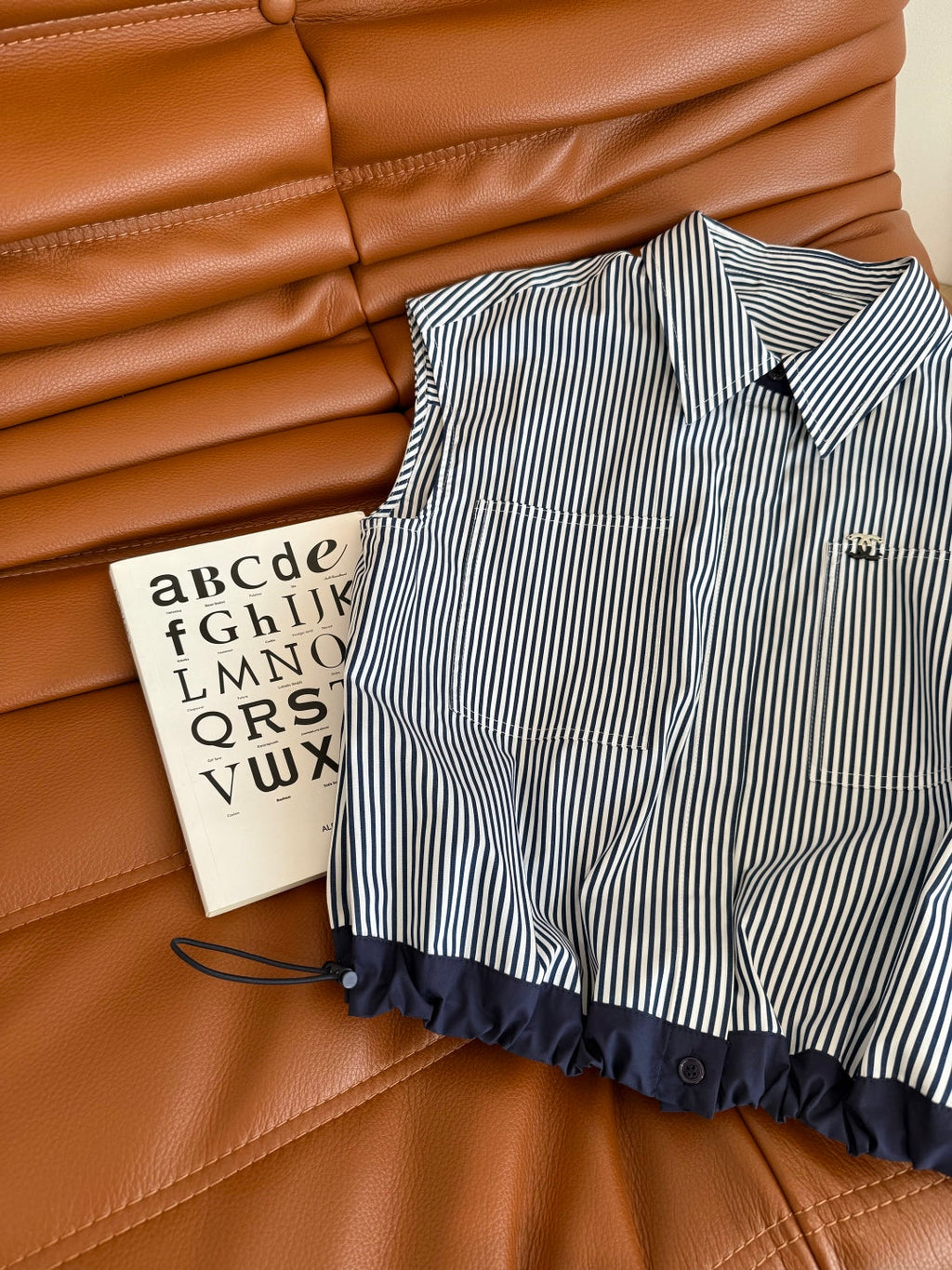 CC STRIPED SHIRT WITH METAL DETAILING 265778