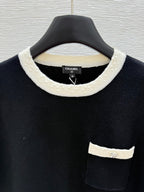 CC SHORT-SLEEVE CREW NECK KNIT TOP 267987