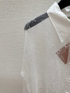 MIUMIU LONG-SLEEVE LACE SHIRT 267993