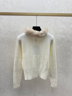CHANEL 25S FUR-COLLAR CARDIGAN 516
