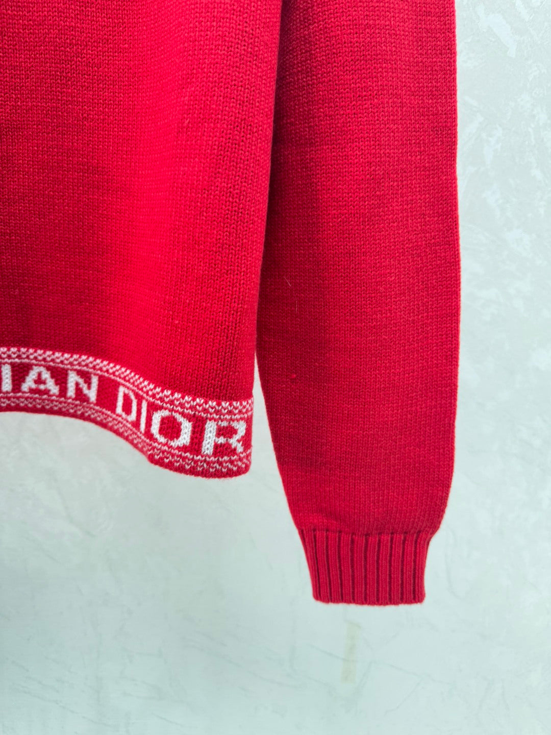 DIOR 25S LONG-SLEEVE KNIT CREWNECK SWEATER 641