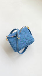 CC Small Postman Hobo 25 Light Blue Denim